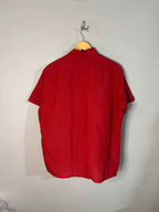 Half Sleeve Shirts Vintage Streetwear Red shirt