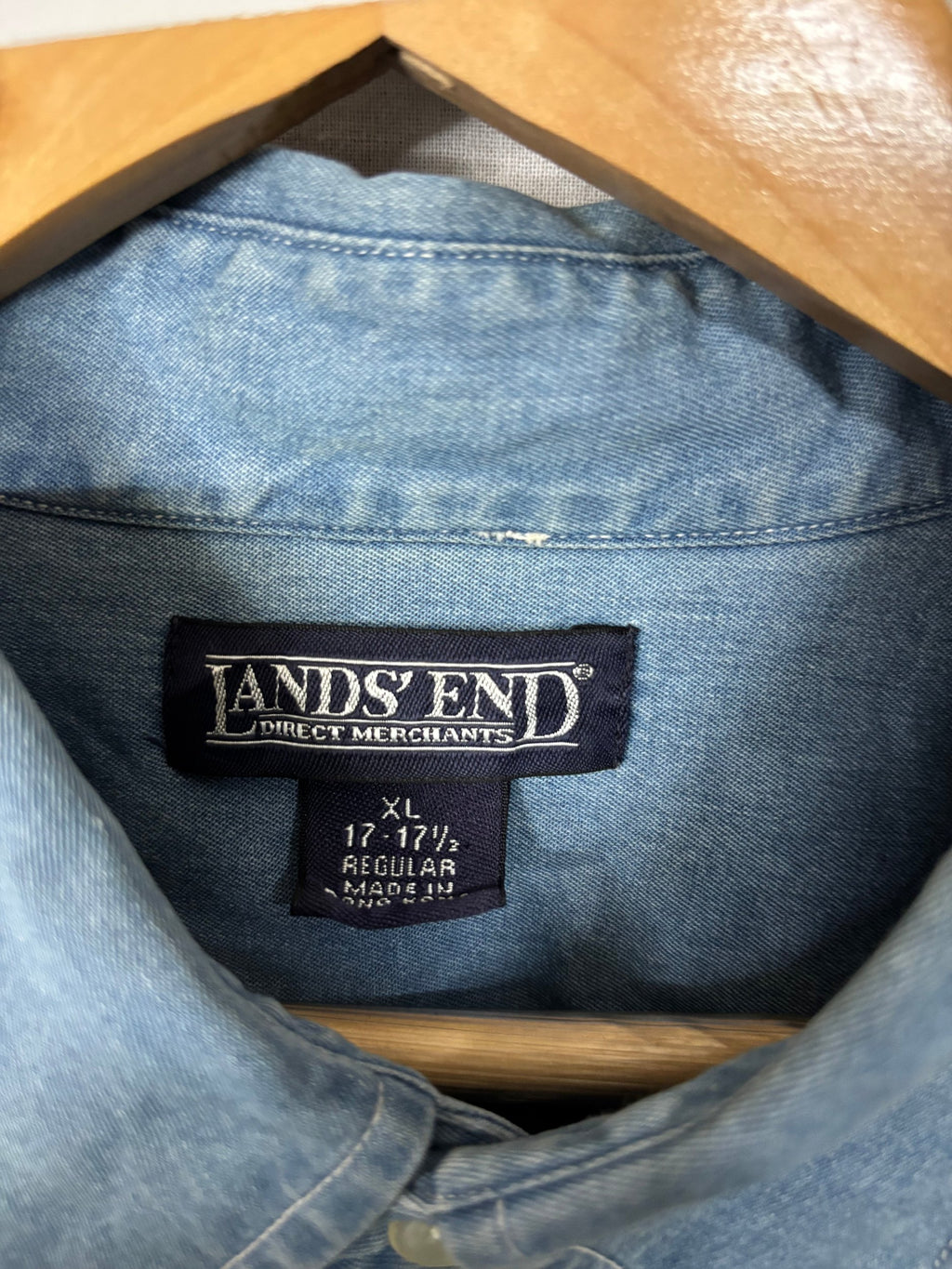 Full Sleeve Shirts Vintage Streetwear Lands End
