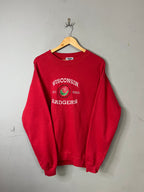 Sweatshirt Vintage Streetwear Oversized Wisconsin Badgers