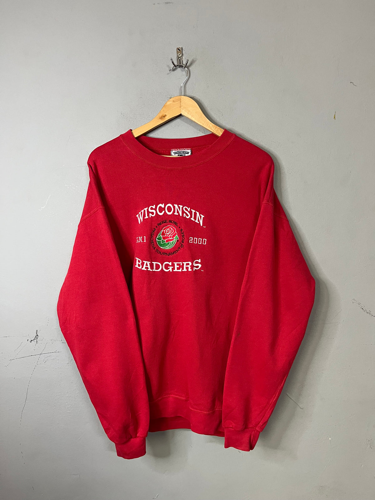 Sweatshirt Vintage Streetwear Oversized Wisconsin Badgers