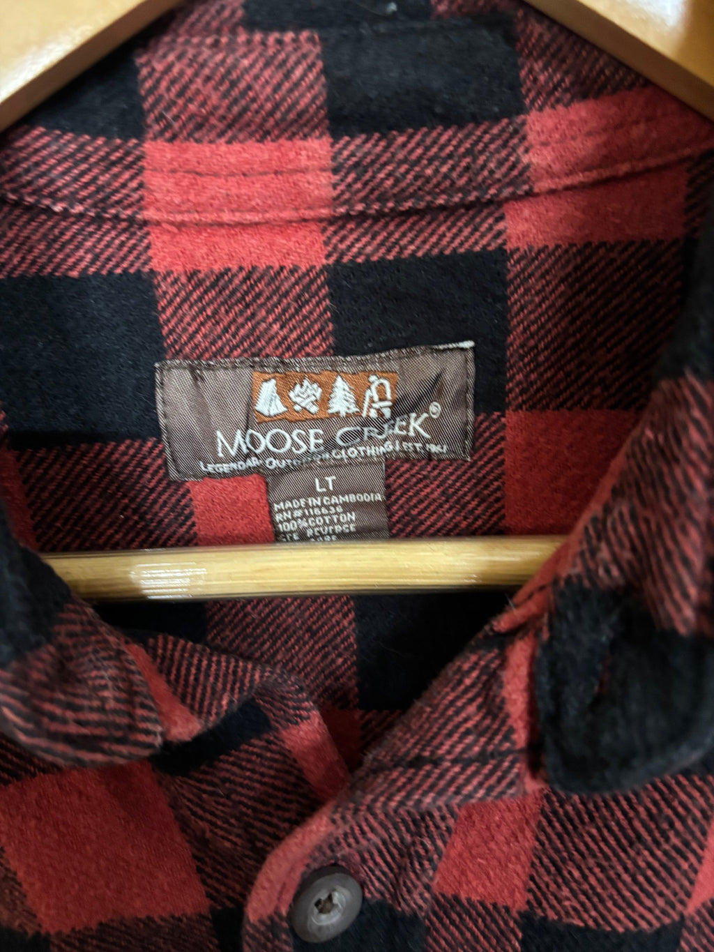 Flannel Shirt Vintage Streetwear Moose Creek