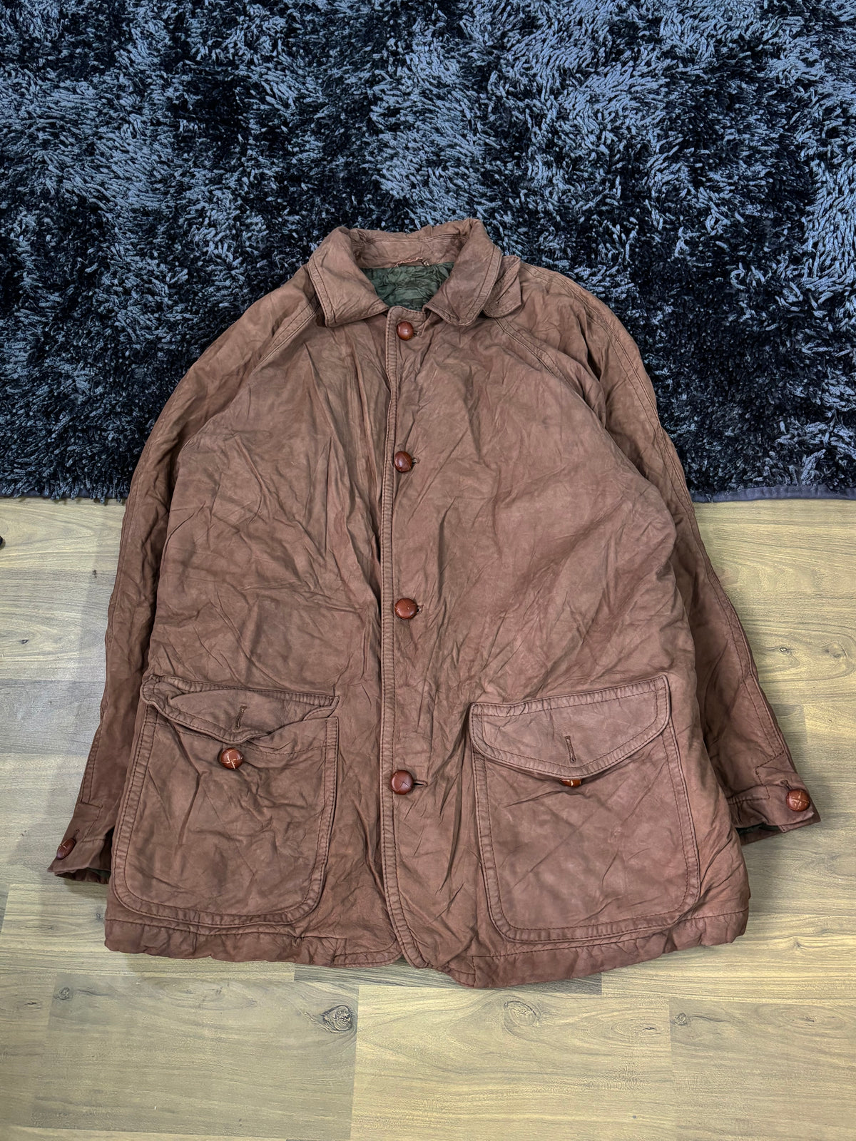 Leather Jackets Vintage Streetwear Oversized Long leather coat