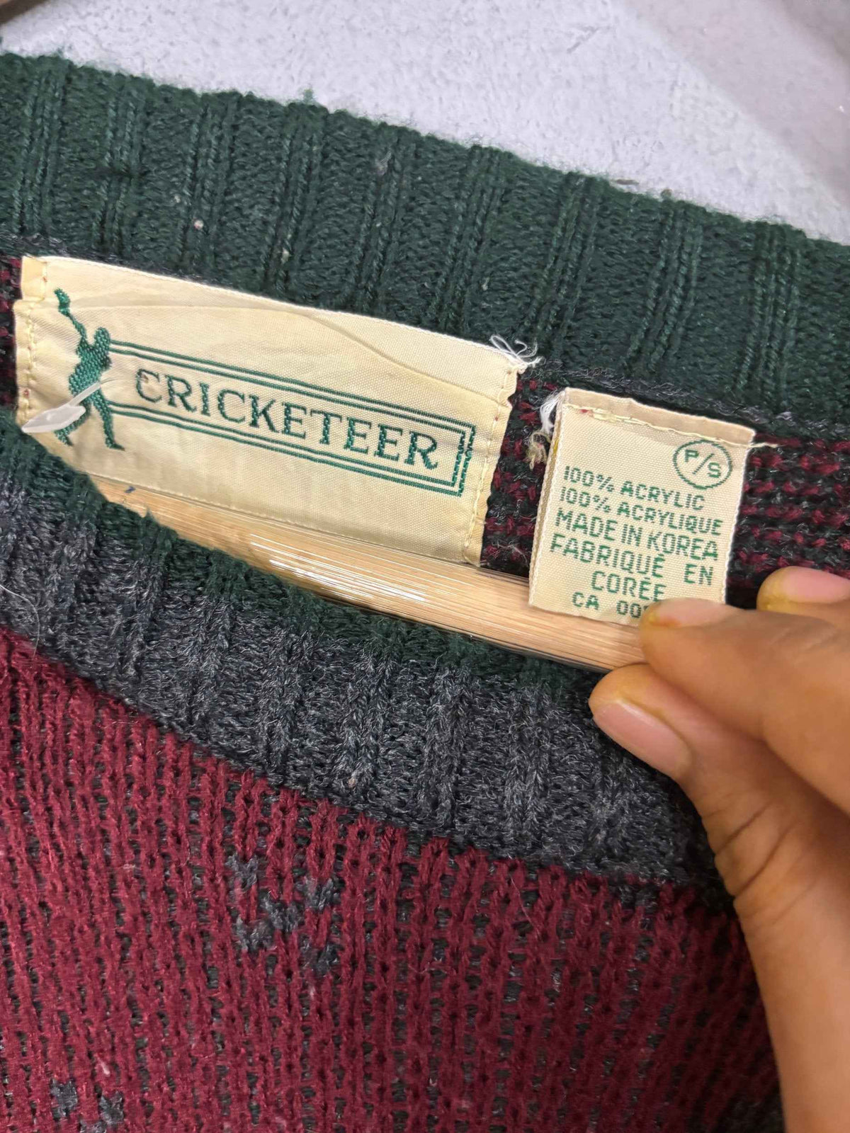 Cardigan Vintage Streetwear - Cricketer