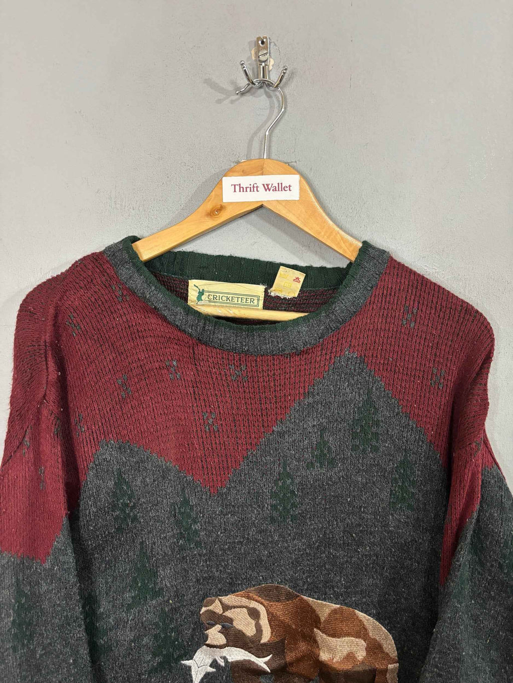 Cardigan Vintage Streetwear - Cricketer