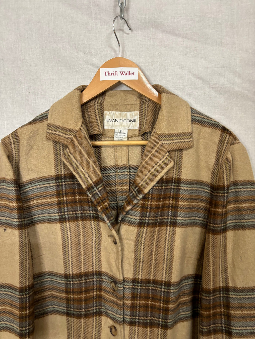 Flannel Shirt Vintage Streetwear Evan Picone