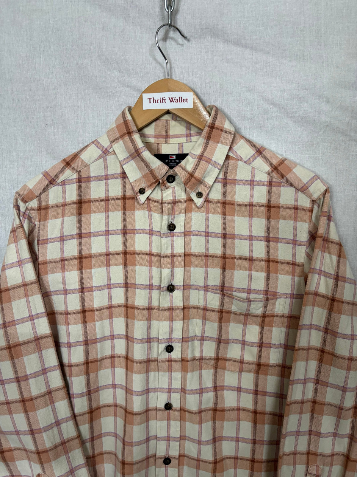 Flannel Shirt Vintage Streetwear Blue Harbour