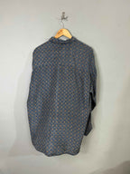 Full Sleeve Shirts Oversized Streetwear Silk uomo