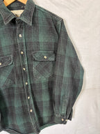Flannel Shirt Vintage Streetwear Great Land