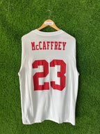 Half Sleeve Jerseys Vintage Streetwear Mccaffrey 23