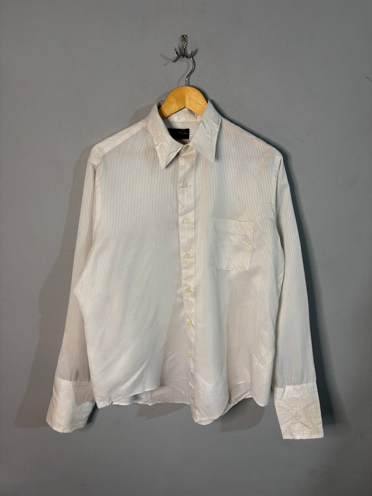 Full Sleeve Shirts Vintage Streetwear Arrow collar men