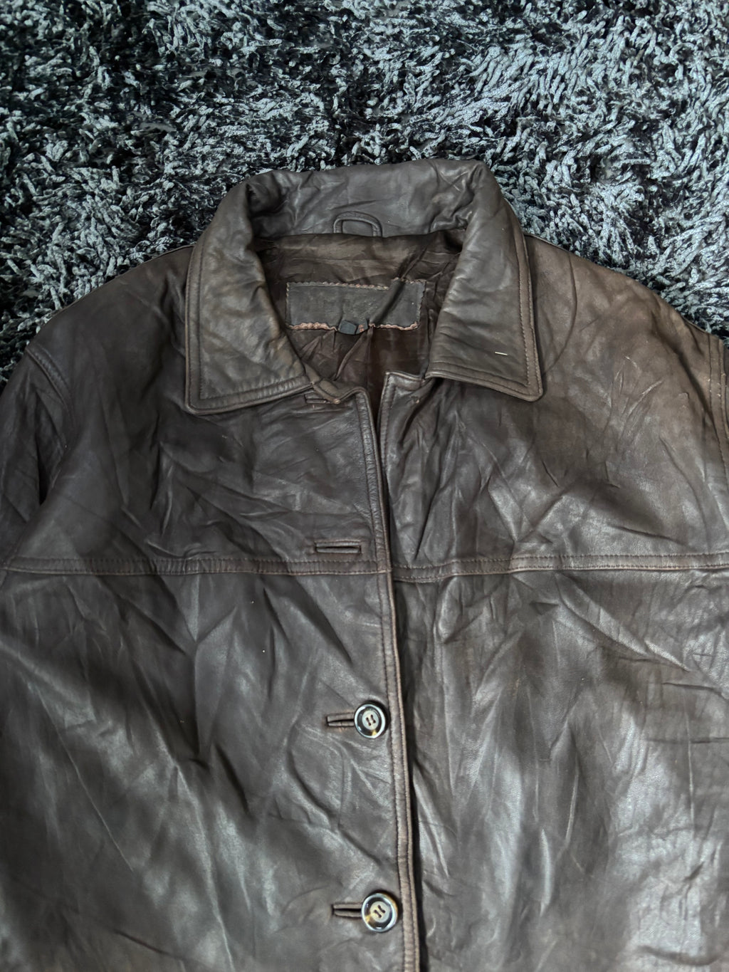 Leather Jackets Oversized Dark brown