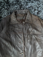 Leather Jackets Oversized Dark brown