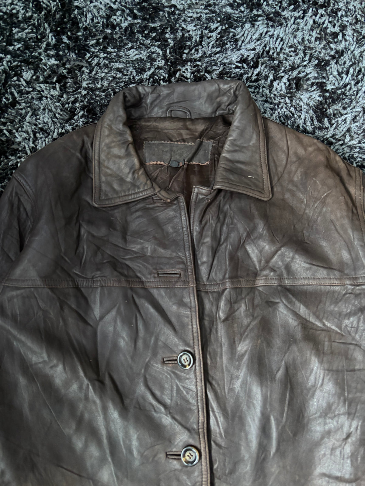 Leather Jackets Oversized Dark brown