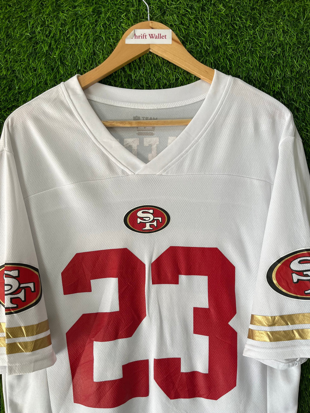 Half Sleeve Jerseys Vintage Streetwear Mccaffrey 23