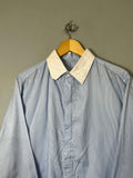 Full Sleeve Shirts Vintage Oversized Blue & White stripe