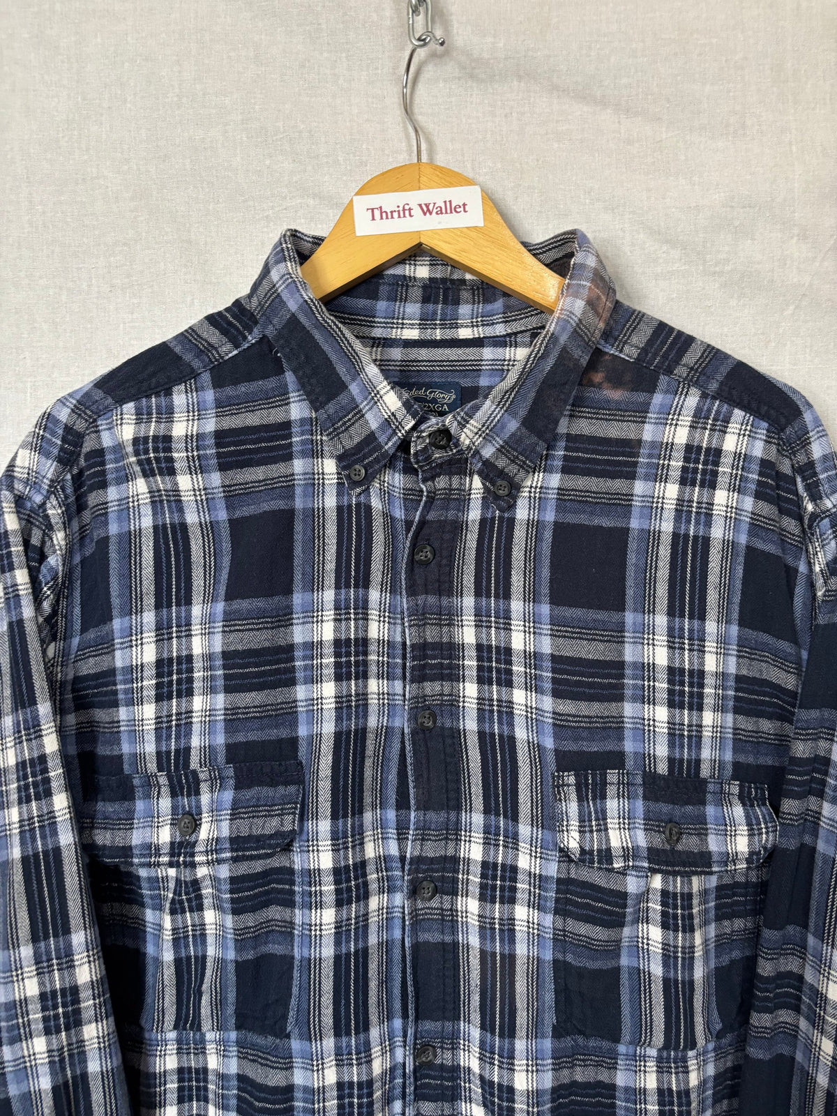 Flannel Shirt Vintage Streetwear Faded Glory