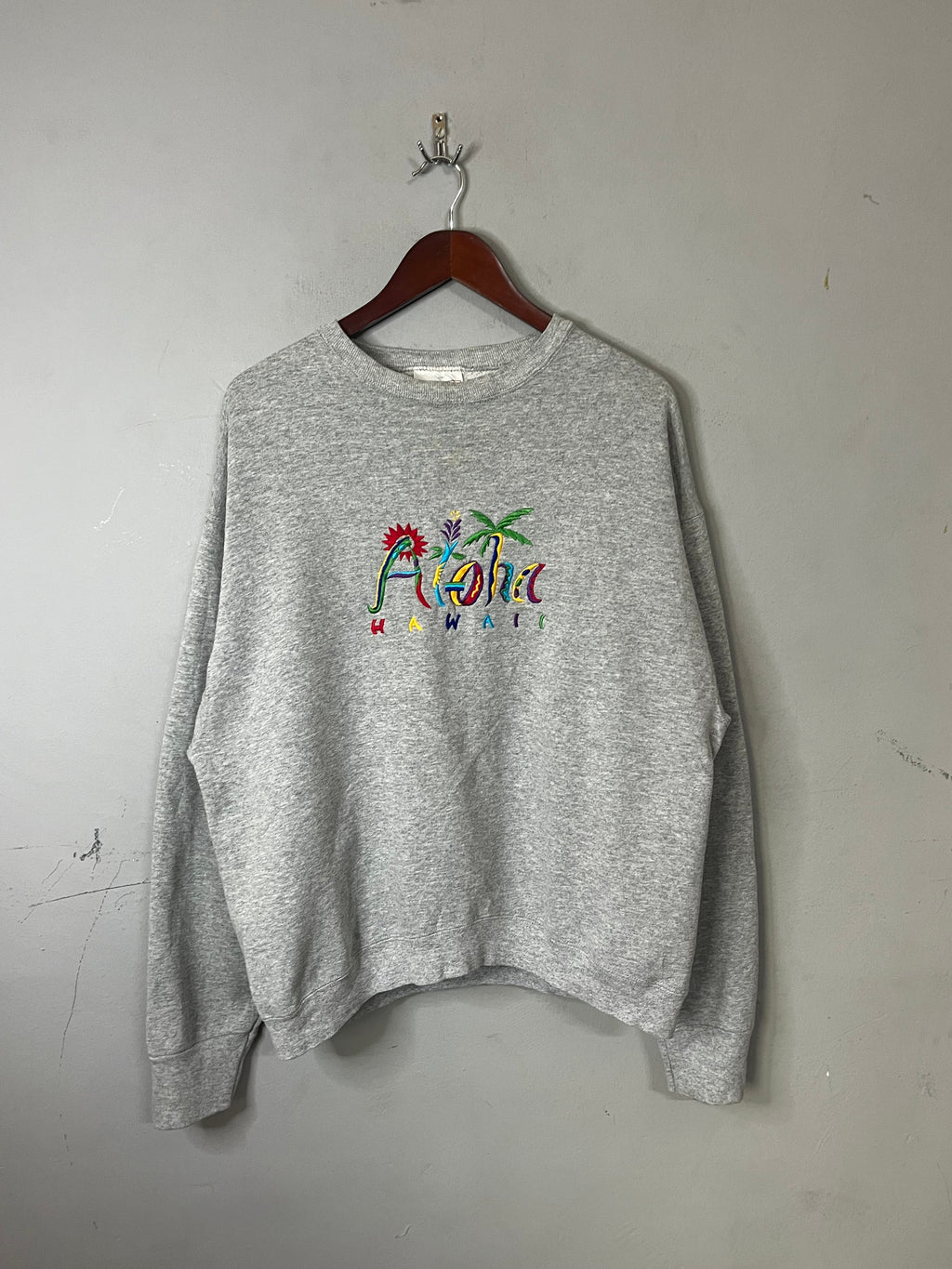 Sweatshirt Vintage Streetwear Oversized Aloha Hawaii