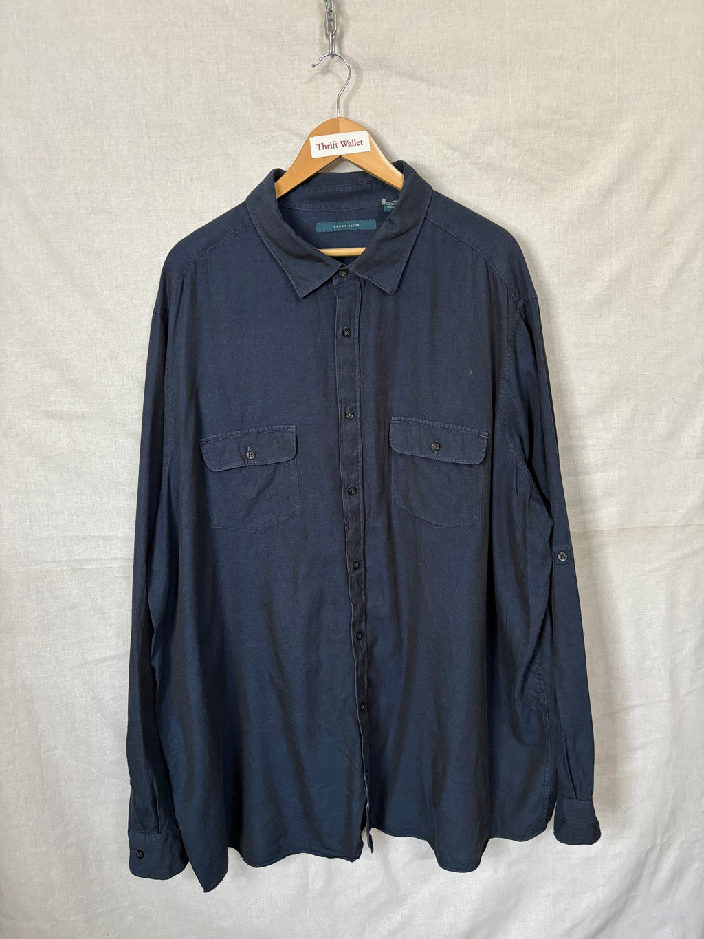 Flannel Shirt Vintage Streetwear Perry Ellis