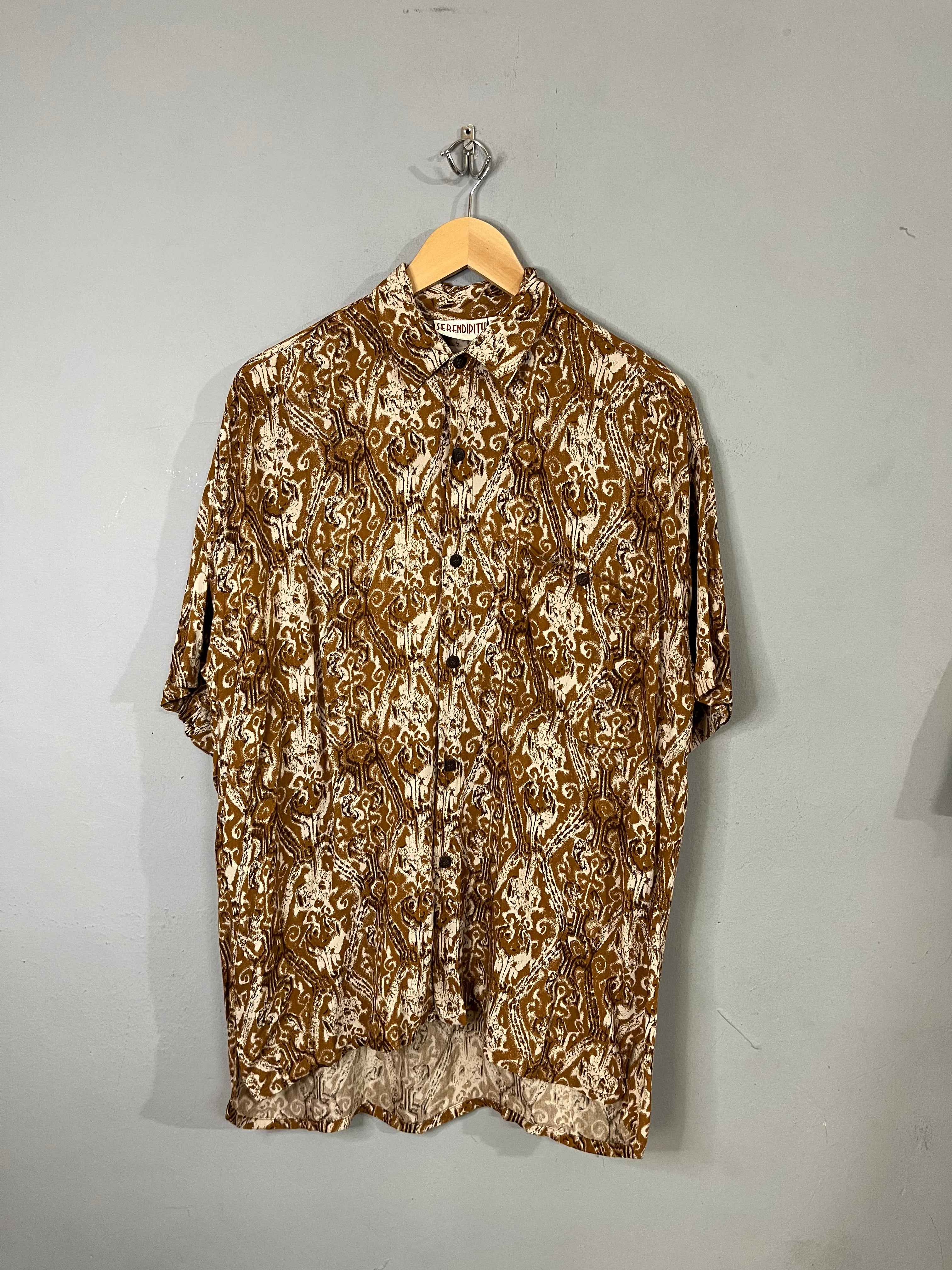 Half Sleeve Shirts Vintage Oversized Serendipity