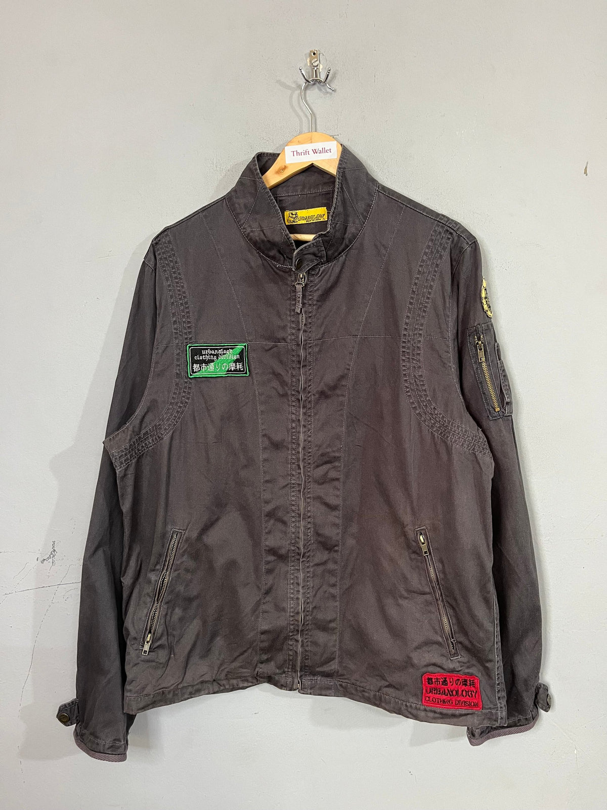 Jacket Vintage Streetwear Oversized Urbano logy