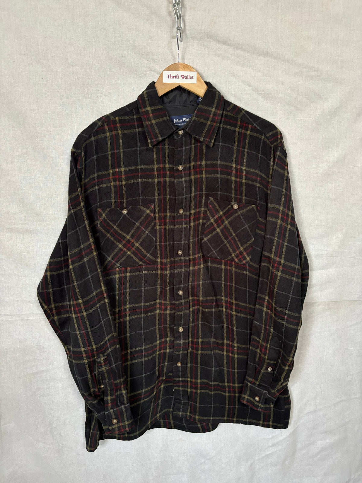 Flannel Shirt Vintage Streetwear John Blair
