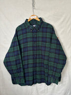 Flannel Shirt Vintage Streetwear Lands End