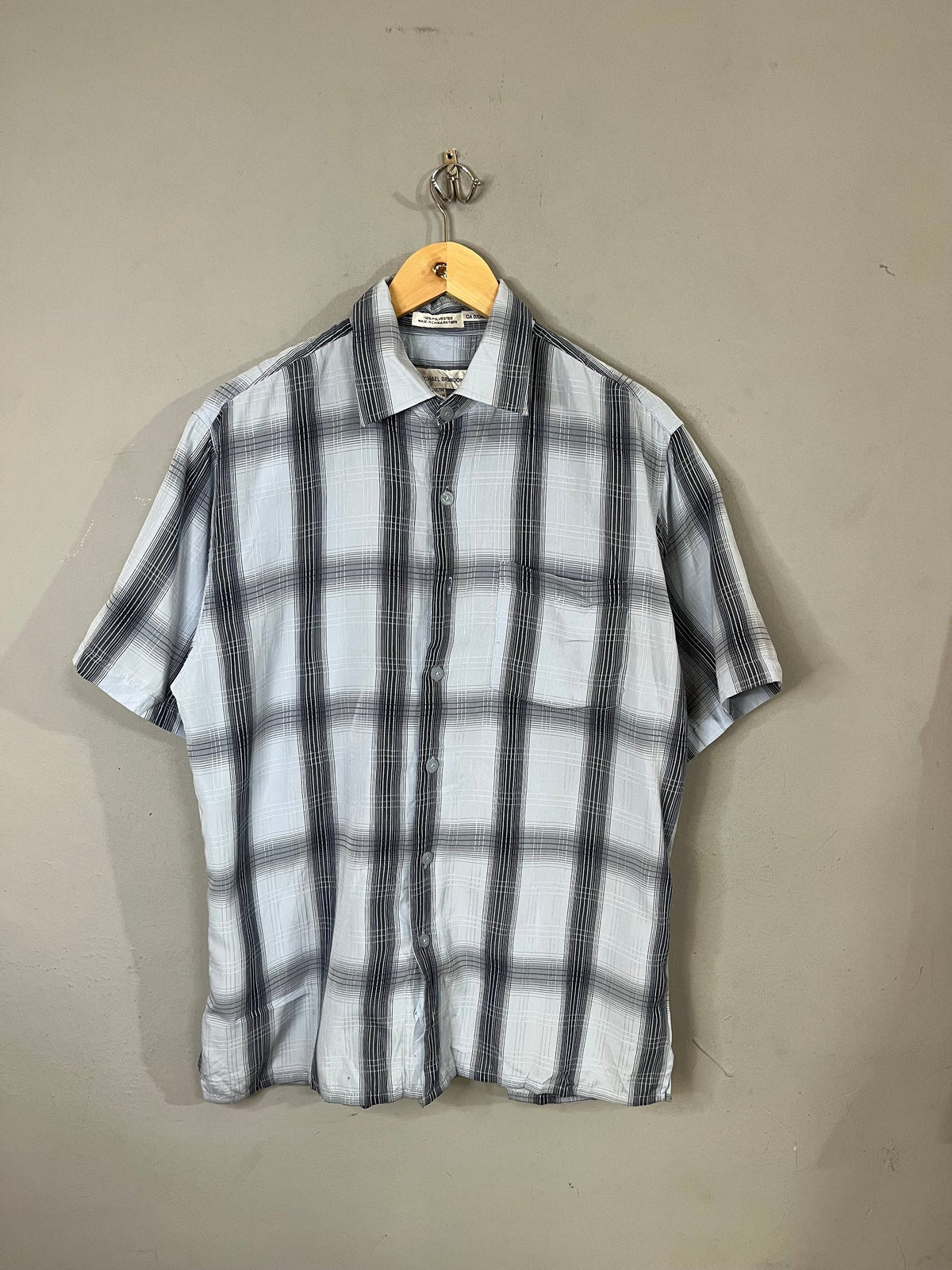 Half Sleeve Shirts Oversized Streetwear Michale Brando