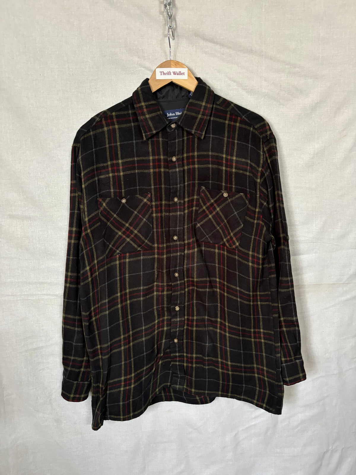 Flannel Shirt Vintage Streetwear John Blair