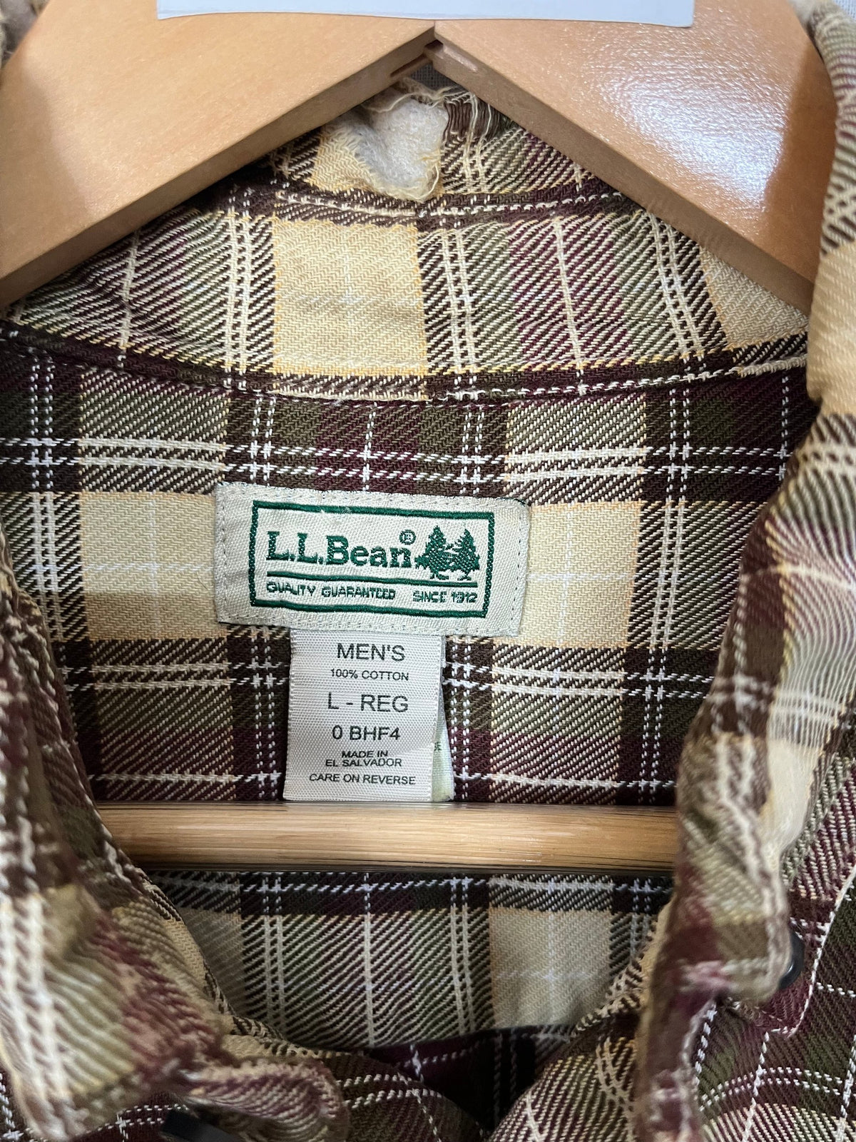 Flannel Shirt Vintage Streetwear LLBean