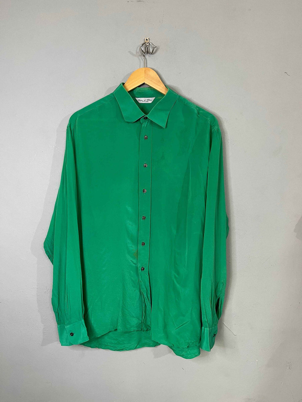 Full Sleeve Shirts Vintage Oversized Crepe de Chine