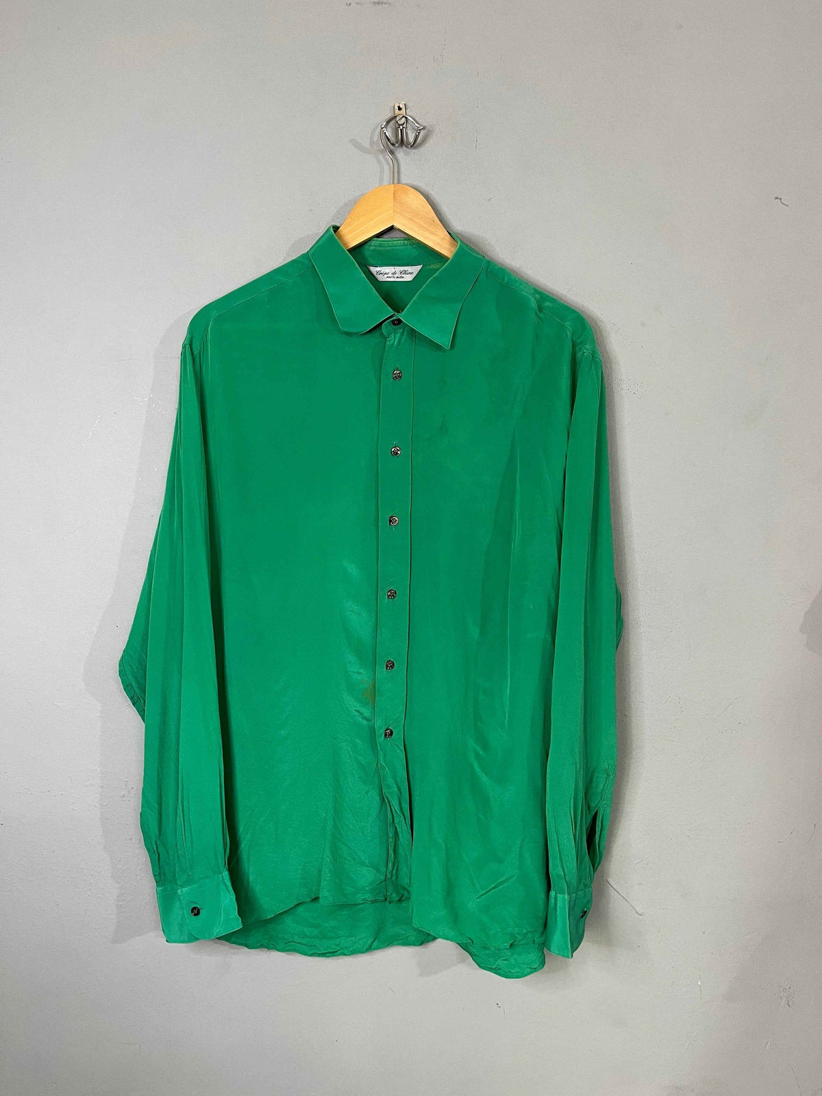 Full Sleeve Shirts Vintage Oversized Crepe de Chine