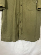 Half Sleeve Shirts Vintage Streetwear Wool Rich