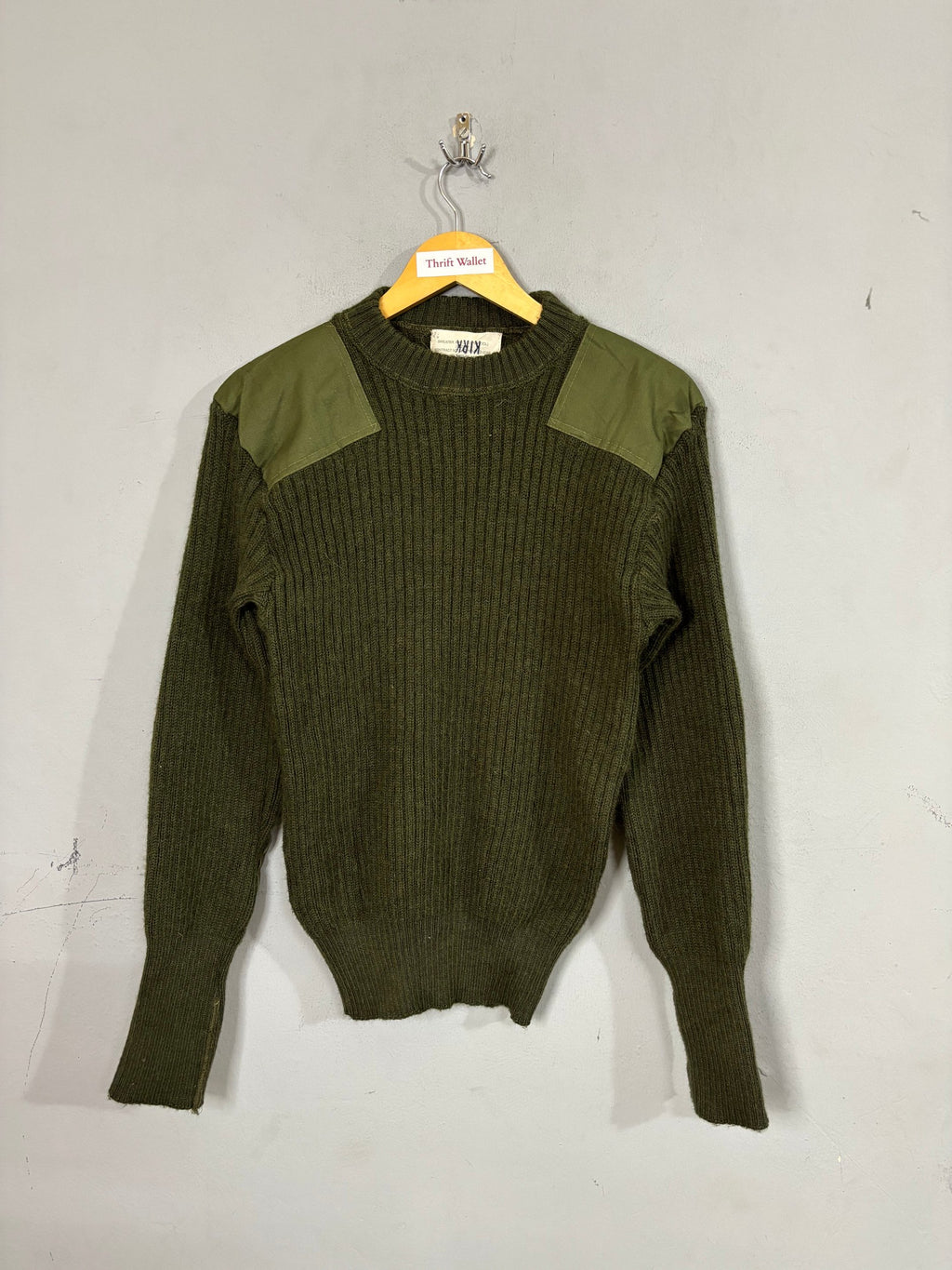 Cardigan Vintage Winter Wear - Army sweater
