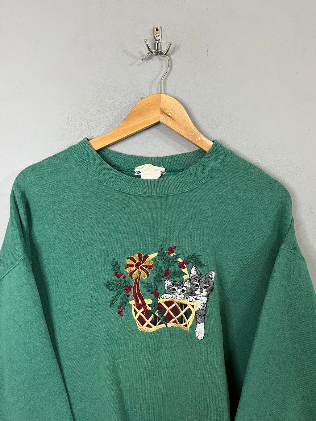 Sweatshirt Vintage Streetwear Oversized Cats in Bucket