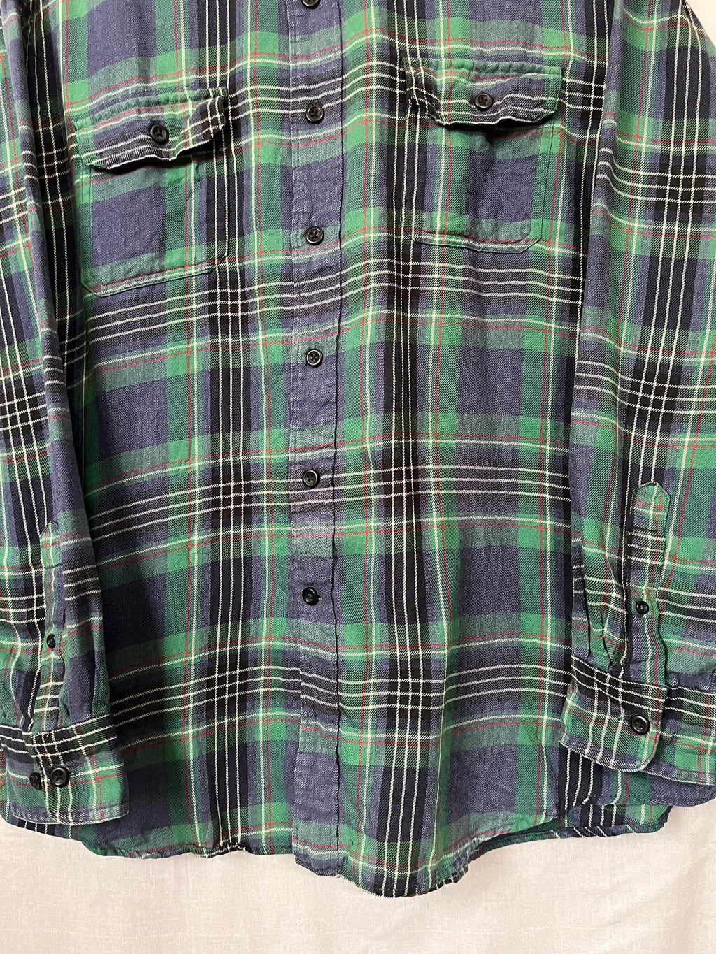Flannel Shirt Vintage Streetwear IZOD