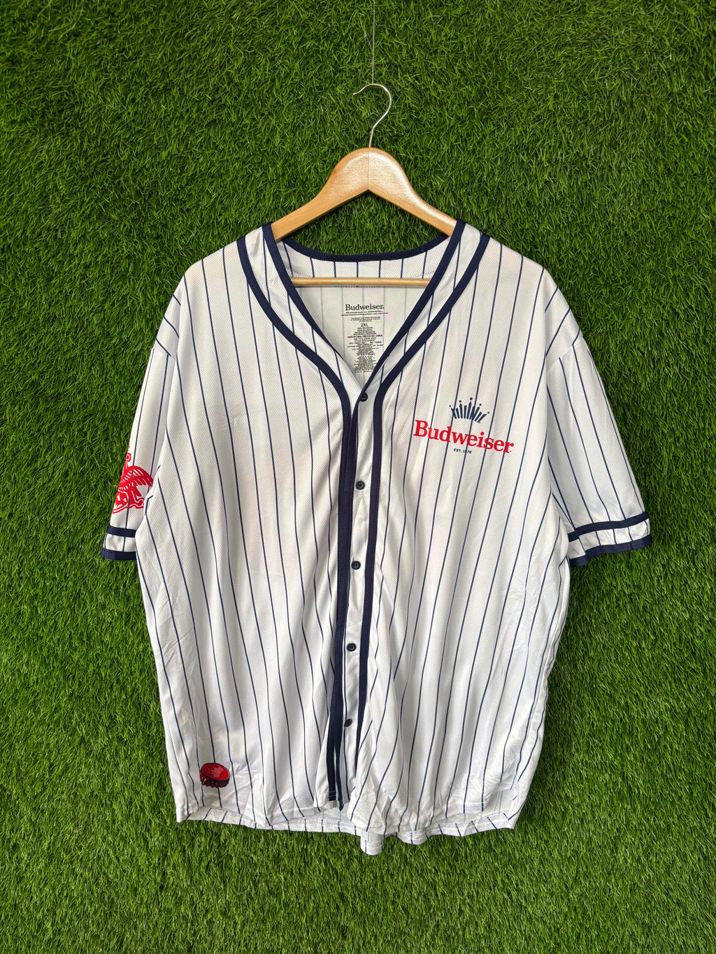 Half Sleeve Jersey Vintage Streetwear Budweiser 75