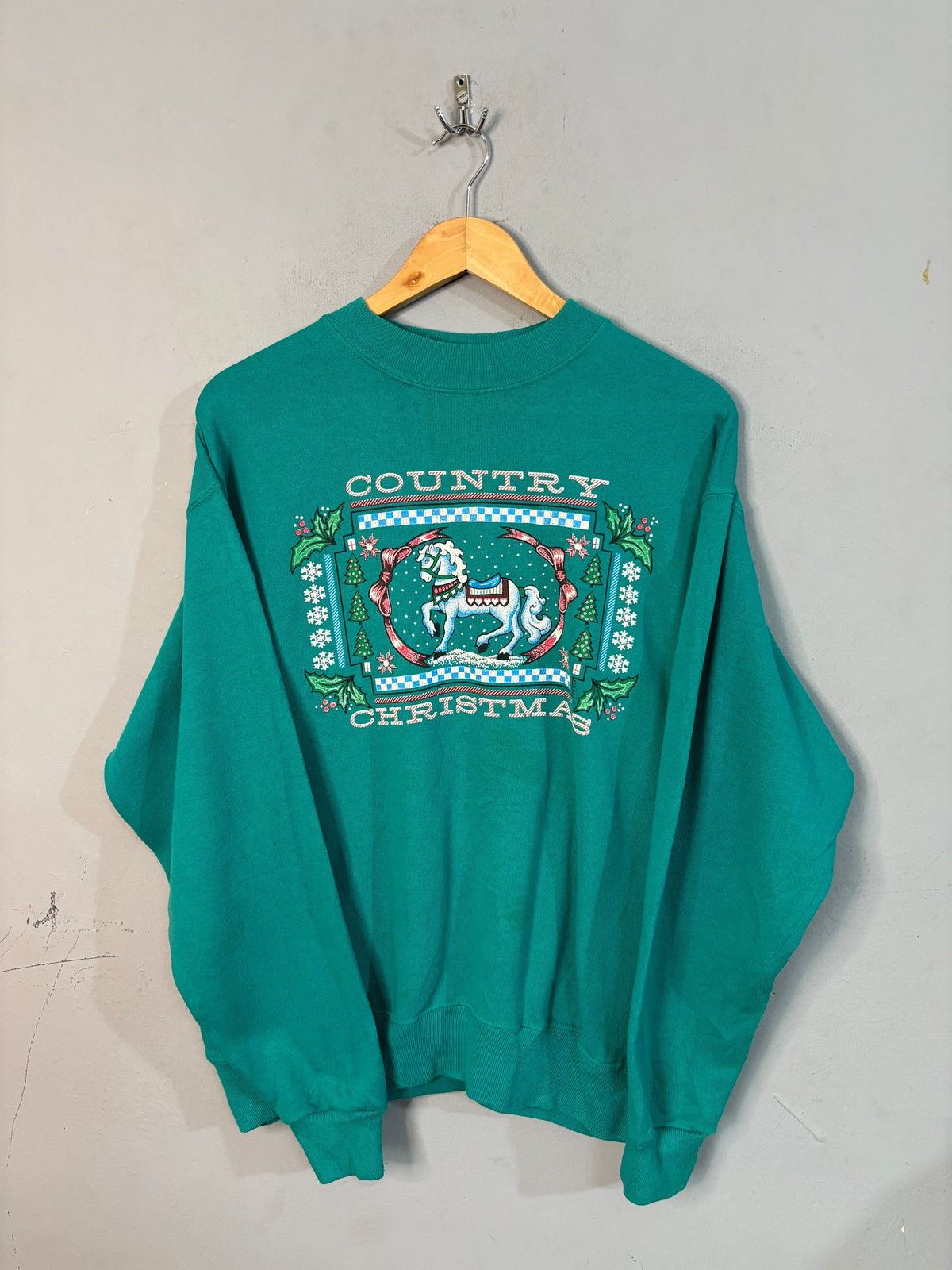 Sweatshirt Vintage Streetwear Country Christmas