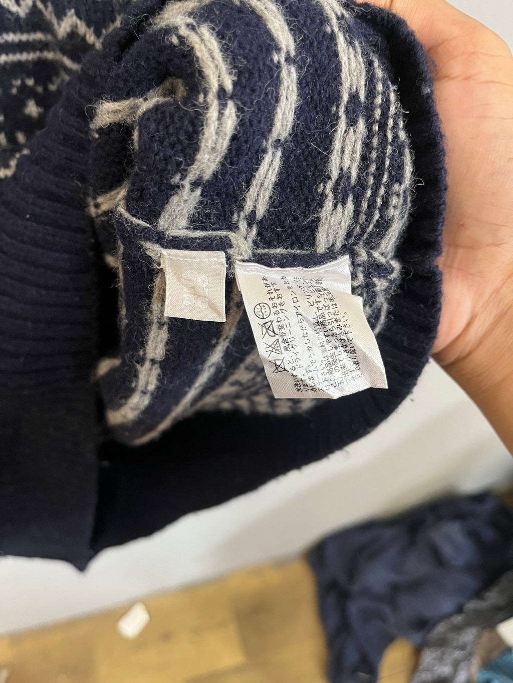 Cardigan Vintage Streetwear - Nordic Fairisle Uniqlo