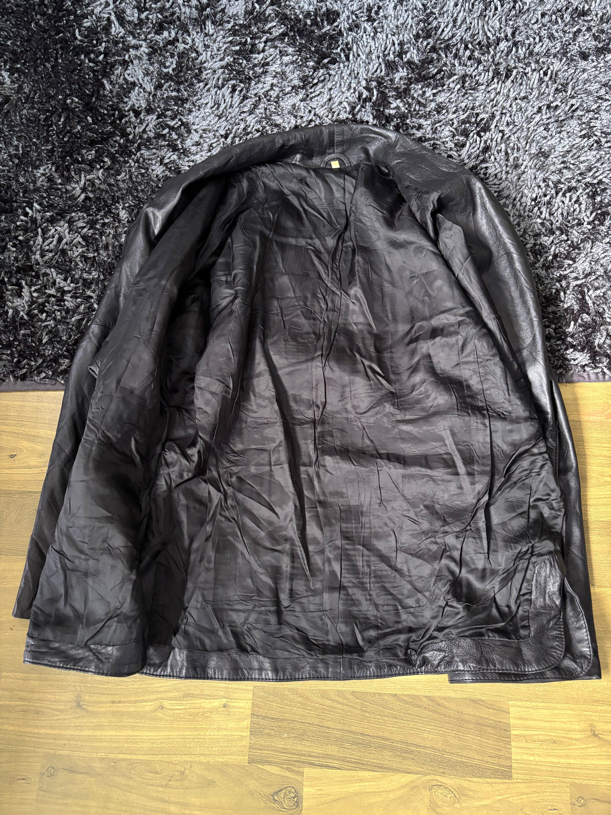 Leather Jackets Oversized Vintage Black leather