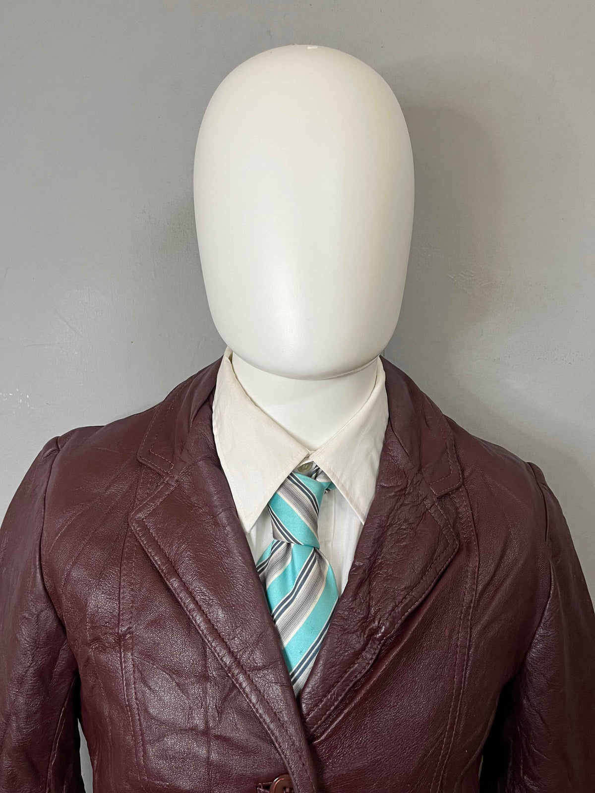 Leather Jackets Oversized Streetwear Burgundy