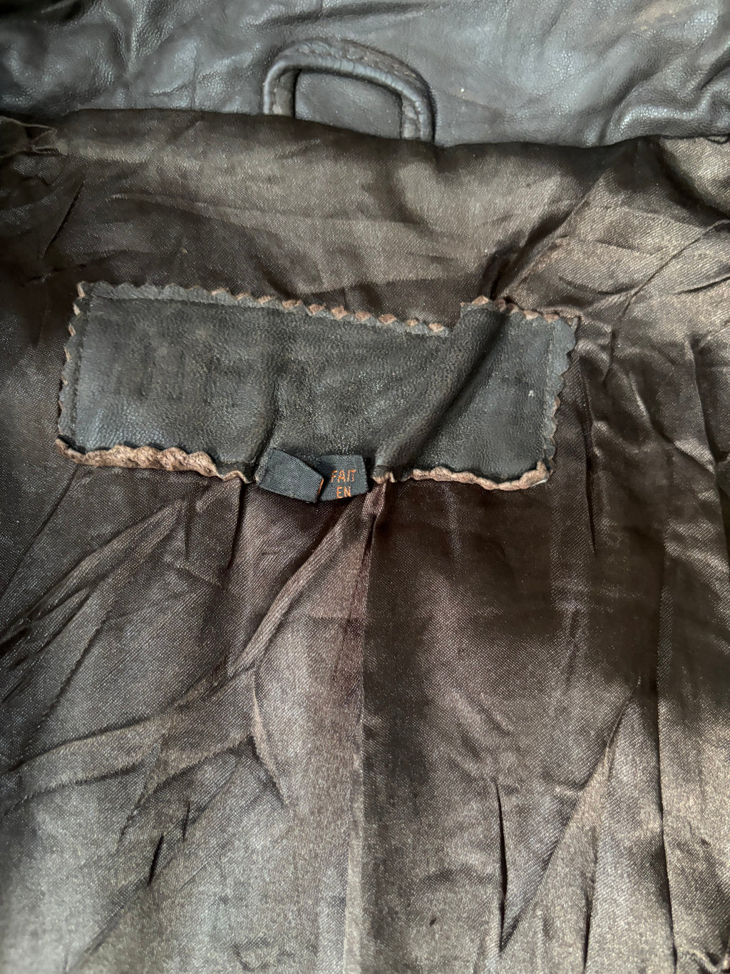 Leather Jackets Oversized Dark brown
