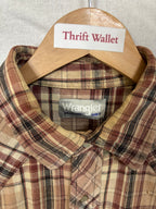 Flannel Shirt Vintage Streetwear Wrangler