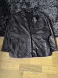 Leather Jackets Oversized Vintage Black leather