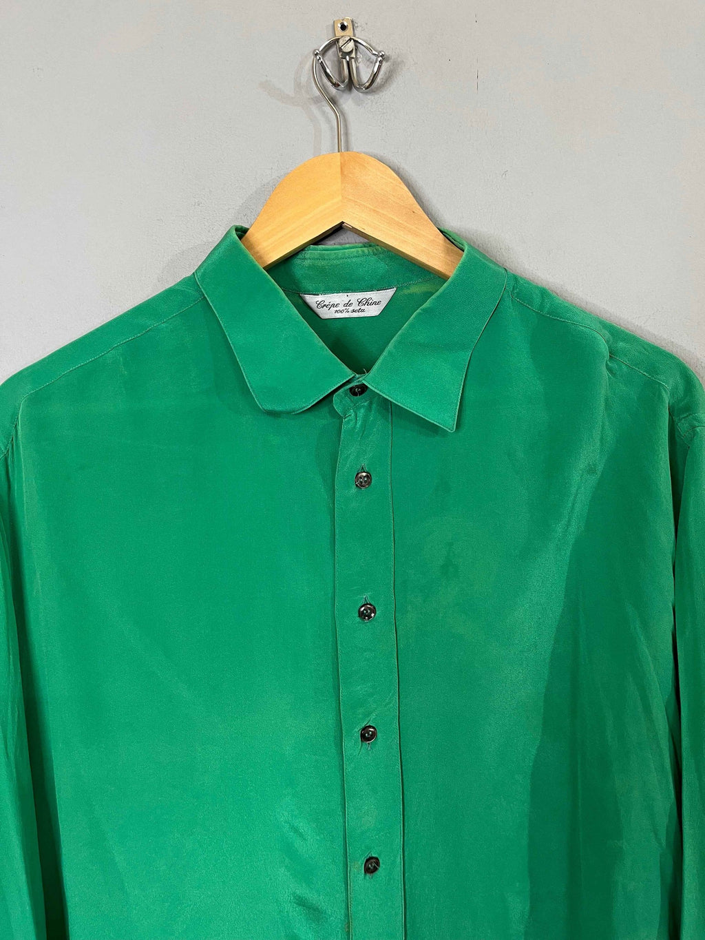 Full Sleeve Shirts Vintage Oversized Crepe de Chine
