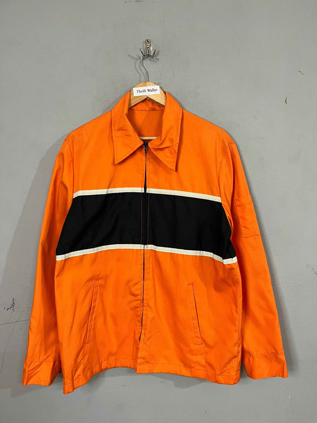 Jacket Vintage Streetwear Oversized Orange