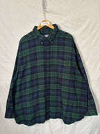 Flannel Shirt Vintage Streetwear Lands End