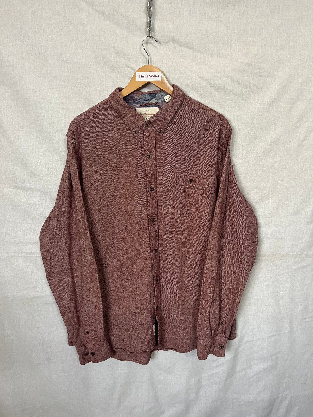 Flannel Shirt Vintage Streetwear Weatherproof