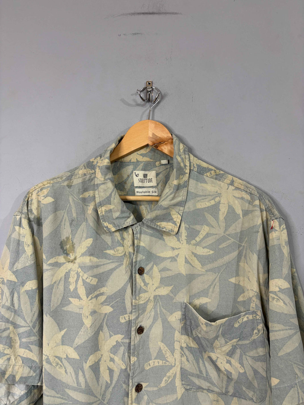 Half Sleeve Shirts Vintage Streetwear Solitude