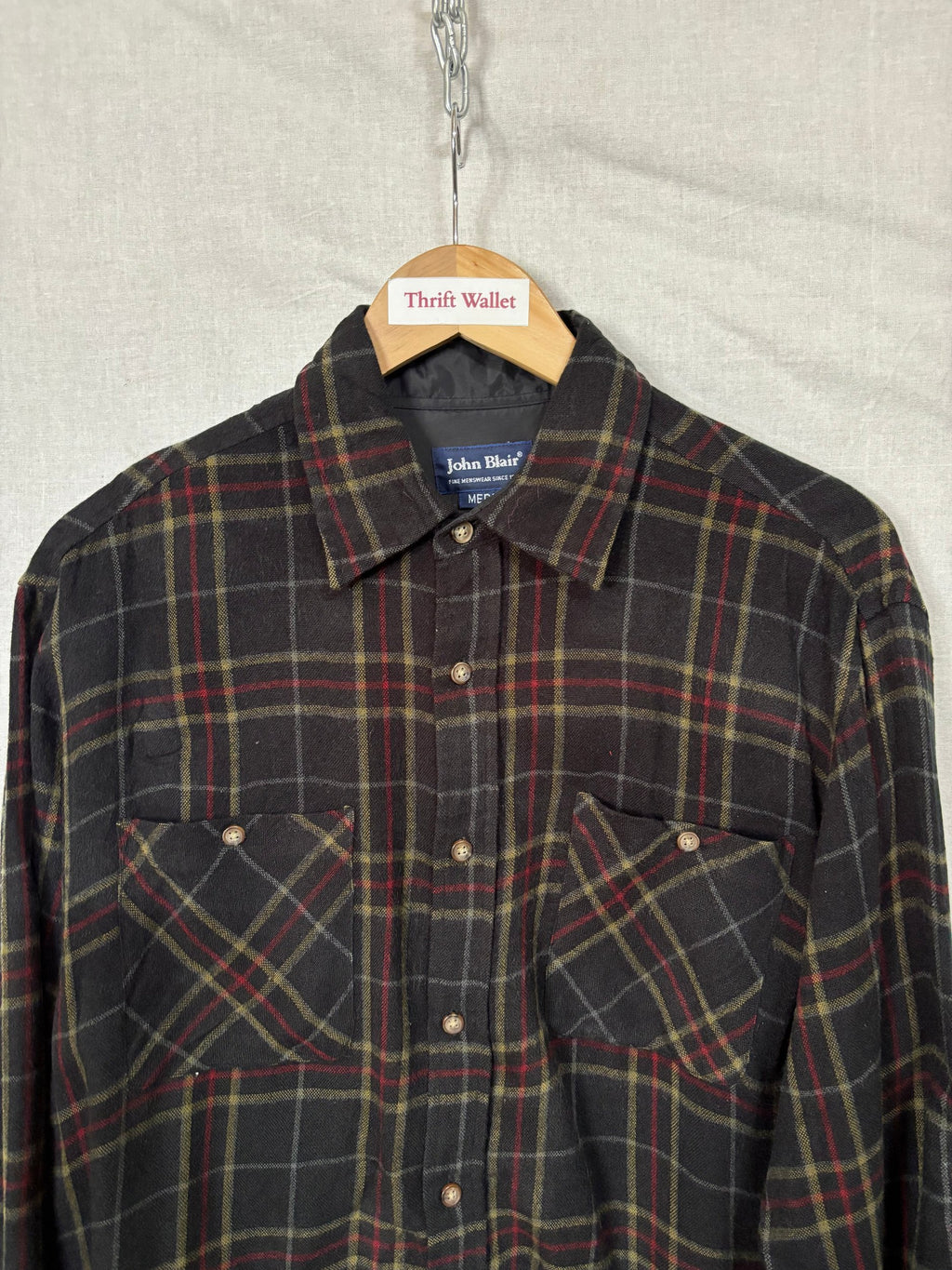 Flannel Shirt Vintage Streetwear John Blair