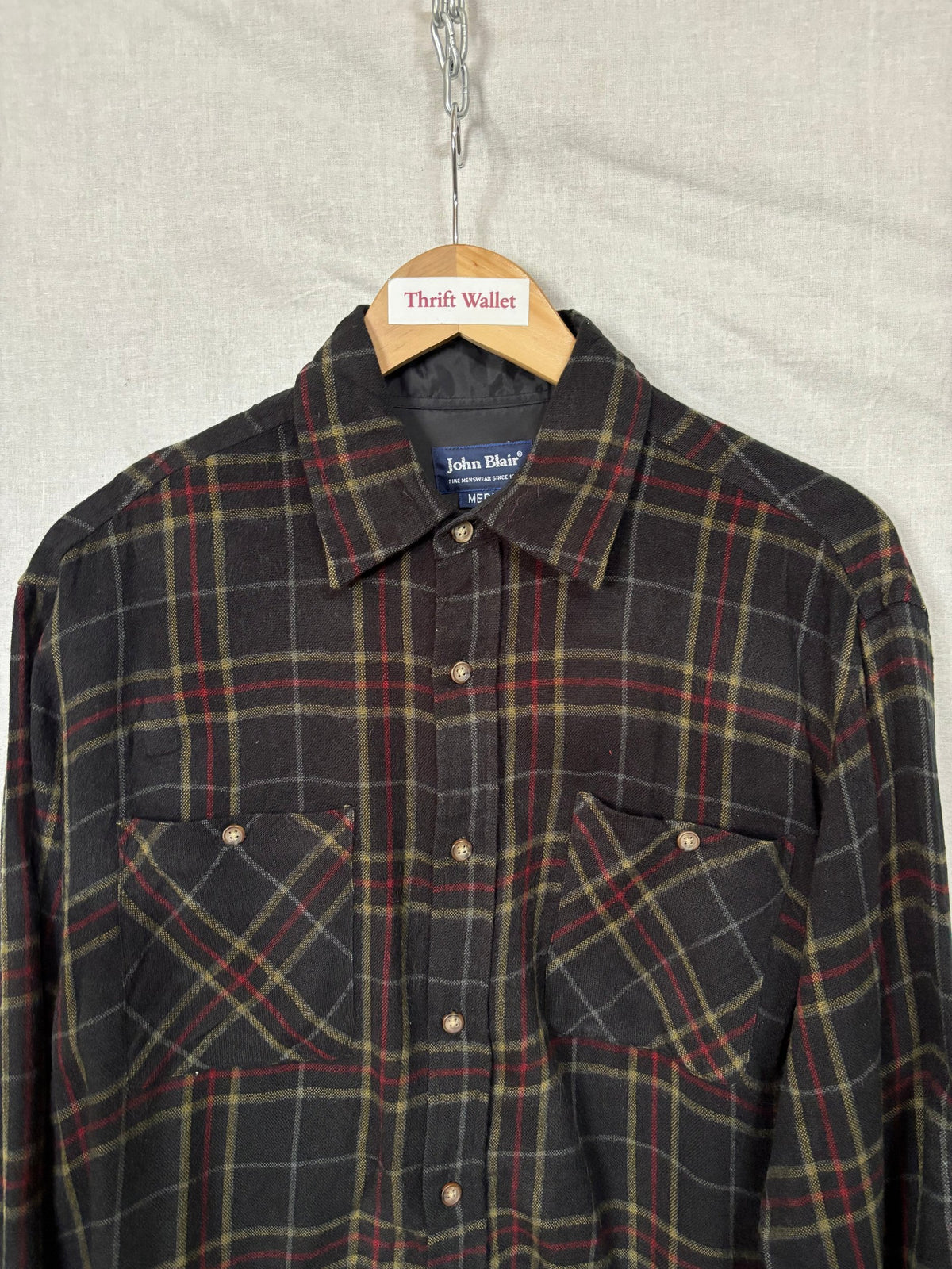 Flannel Shirt Vintage Streetwear John Blair